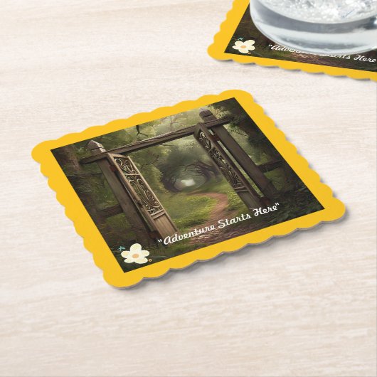 "Ontgrendelingspotentieel" Kartonnen Onderzetters (Gebogen)