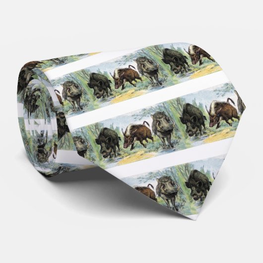 Ontgulden: wilde zwijnen stropdas (Opgerold)