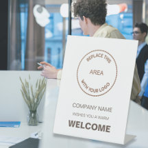 Onthaal aan bedrijf of gebeurtenis Uw Logo