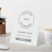 Onthaal aan bedrijf of gebeurtenis Uw Logo Reclamebord Met Voetstuk (Insitu)