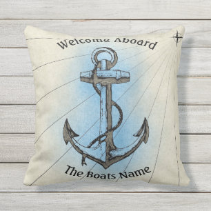 Onthaal aan boord met de Gepersonaliseerde Naam Buitenkussen
