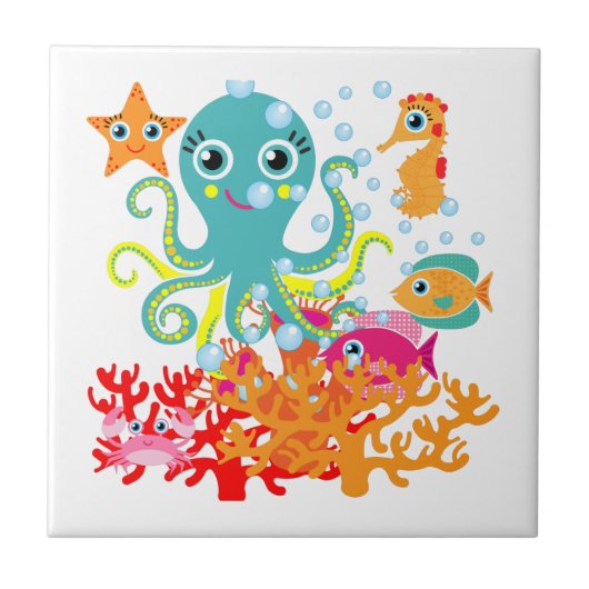 Onthaal aan de Oceaan Tegeltje (Voorkant)