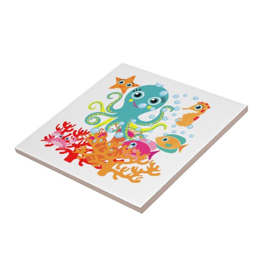 Onthaal aan de Oceaan Tegeltje (Zijkant)