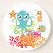 Onthaal aan de Oceaan Zandsteen Onderzetter (Voorkant)