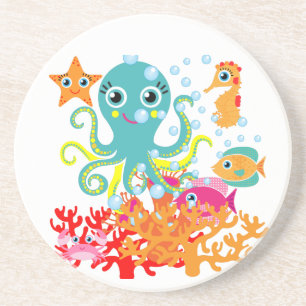 Onthaal aan de Oceaan Zandsteen Onderzetter