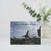 Onthaal aan Hattiesburg, de Mississippi Briefkaart (Staand voorkant)