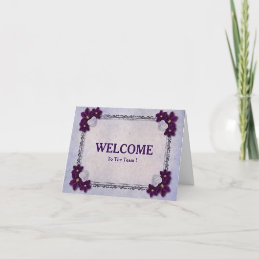 Onthaal aan het Briefkaart van het Team (Voorkant)