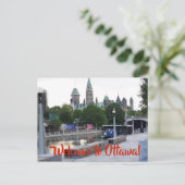 ONTHAAL AAN HET BRIEFKAART VAN OTTAWA (Staand voorkant)