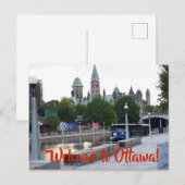 ONTHAAL AAN HET BRIEFKAART VAN OTTAWA (Voorkant / Achterkant)