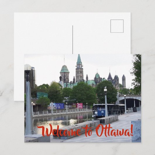 ONTHAAL AAN HET BRIEFKAART VAN OTTAWA (Voorkant / Achterkant)