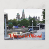 ONTHAAL AAN HET BRIEFKAART VAN OTTAWA (Voorkant)