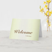 Onthaal aan het Groene Minimale Briefkaart van het (Gele Bloem)