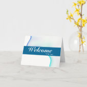 Onthaal aan het Witte Minimale Blauwe Kenteken van Kaart (Gele Bloem)