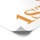 Onthaal bord voor zonneschijn, maan, regenboog en  poster (Hoek)