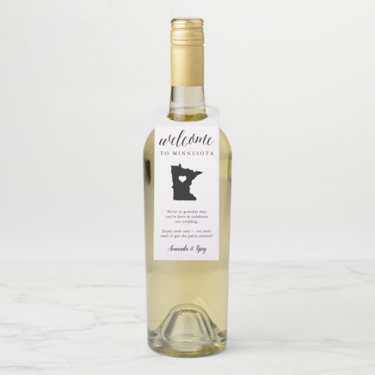 Onthaal staatshuwelijk Minnesota Flessenhanger (Op fles)
