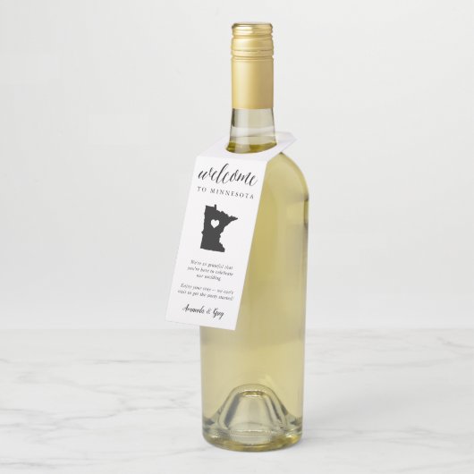 Onthaal staatshuwelijk Minnesota Flessenhanger (Schuin)
