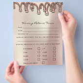 Ontheffingsformulier Was Depilatie Aansprakelijkhe Flyer (Hand)