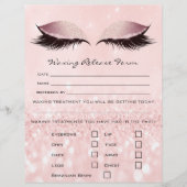 Ontheffingsformulier Wasdepilatie Roze Flyer (Voorkant)