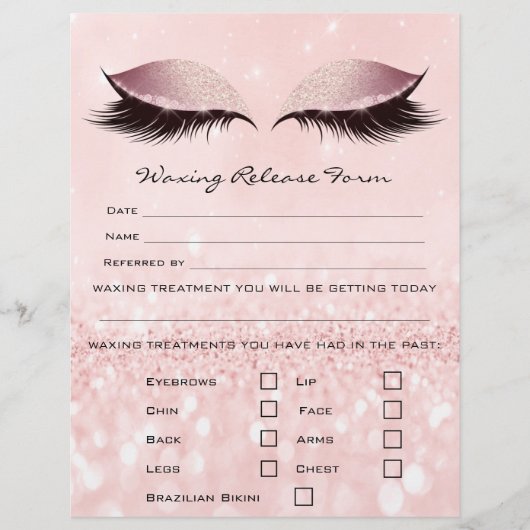 Ontheffingsformulier Wasdepilatie Roze Flyer (Voorkant)