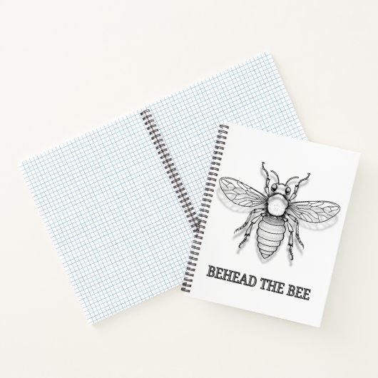 Onthoofd de bij notitieboek (Binnen)