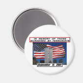 Onthoud 9/11 magneet (Voorkant / Achterkant)