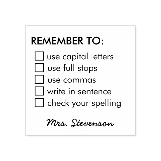 ONTHOUD AAN DE HANDTEKENING VAN DE GRAMMATICA-LEER RUBBERSTEMPEL (Afrduk)