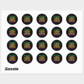 Onthoud Als We Gepakt Worden - Grappige Mardi Gras Ronde Sticker (Vel)