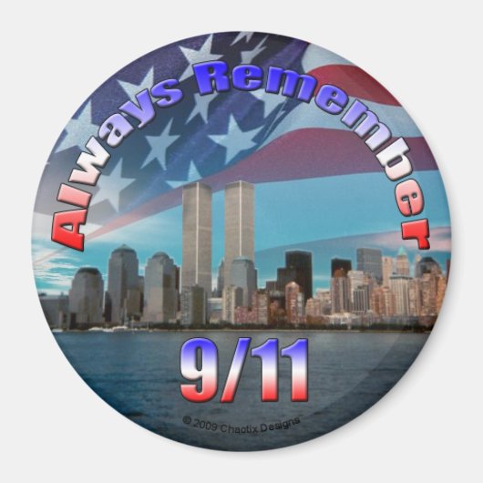 Onthoud altijd 9/11 magneet (Voorkant)