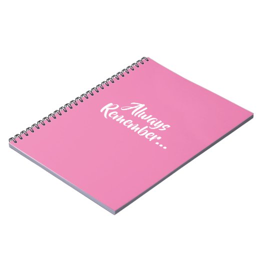 Onthoud altijd dat snel schrijven een Notitieboek  (Linkerzijde)