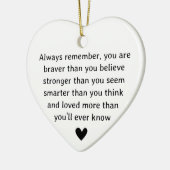 Onthoud altijd Inspirerend Keramisch Ornament (Links)