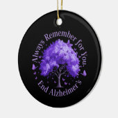 Onthoud altijd: voor u, einde Alzheimer Keramisch Ornament (Links)