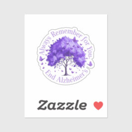 Onthoud altijd: voor u, einde Alzheimer Sticker