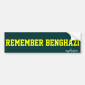 Onthoud Benghazi bumpersticker door regularJoes (Voorkant)
