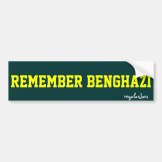Onthoud Benghazi bumpersticker door regularJoes