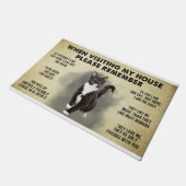 Onthoud bij het bezoeken van mijn huis alstublieft deurmat (Schuin)