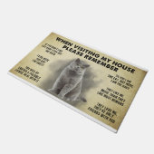 Onthoud bij het bezoeken van mijn huis alstublieft deurmat (Schuin)