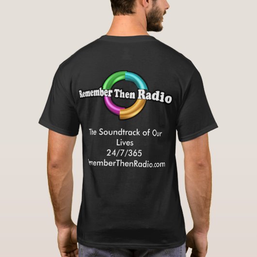 Onthoud dan Radio Logo Dark T-shirt (Achterkant)