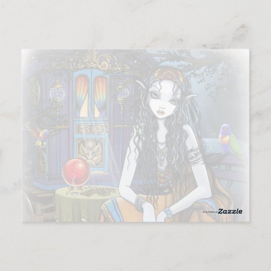 Onthoud dat Briefkaart Gypsy Fortune Teller Poem (Achterkant)
