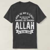 Onthoud dat de islamitische godsdienst van Allah F T-shirt (Design voorkant)