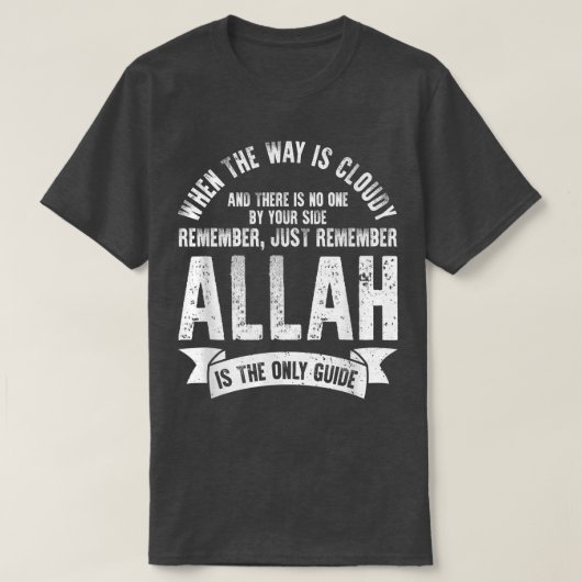 Onthoud dat de islamitische godsdienst van Allah F T-shirt (Design voorkant)