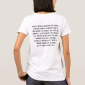 Onthoud dat de Vragendienst Milgram zich verzet te T-shirt (Achterkant)