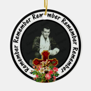 Onthoud dat één Lijst is opgeslagen Je foto toev Keramisch Ornament