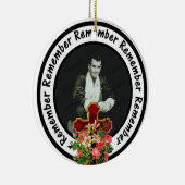 Onthoud dat één Lijst is opgeslagen Je foto toevoe Keramisch Ornament (Rechts)