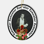 Onthoud dat één Lijst is opgeslagen Je foto toevoe Keramisch Ornament (Links)