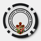 Onthoud dat één Lijst is opgeslagen Je foto toevoe Pokerchips (Achterkant)