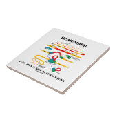 Onthoud dat het DNA van Junk niet echt Junk is Tegeltje (Zijkant)