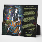 Onthoud dat ik met Gypsy Teller Poem Plaque Fotoplaat (Zijkant)
