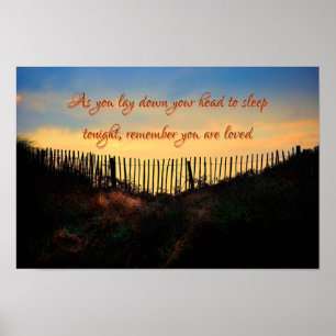 Onthoud dat je geliefd bent, Inspirerend prijsopga Poster