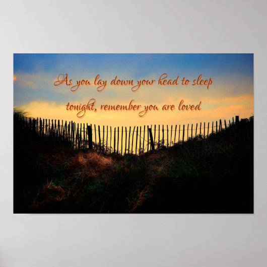 Onthoud dat je geliefd bent, Inspirerend prijsopga Poster (Voorkant)