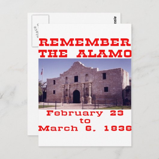 Onthoud de Alamo #001 Briefkaart (Voorkant / Achterkant)